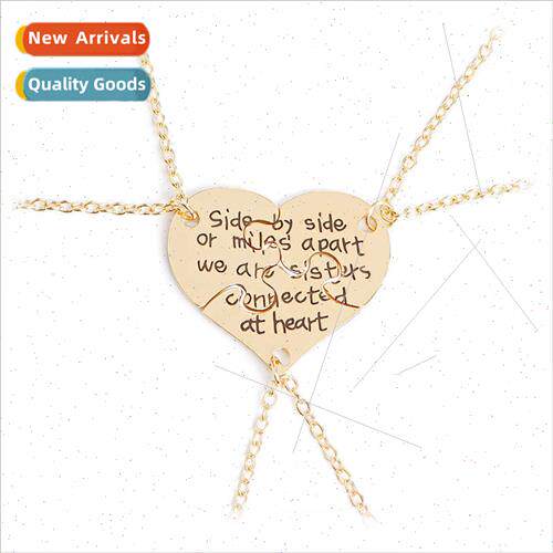 new Creative zinc alloy letters sisters three petals patchwo