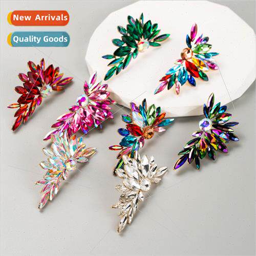 Europe fashion personalized colorful diamond alloy inlaid rh