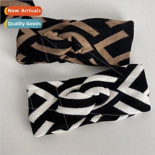elastic cross hair bands outsid pressed knted edge Hair wide
