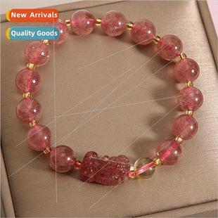 bracelet crystal women strawberry wom natural Brave