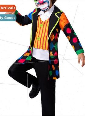 Halloween new evil clown role-playing cos costumes children
