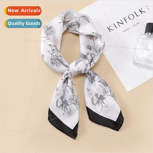 2022 Japan Korea sweet silk scarf spring summer new satin sc