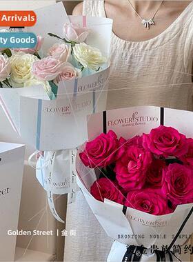 hot stamping simple art paper floral flowers packaging bouqu