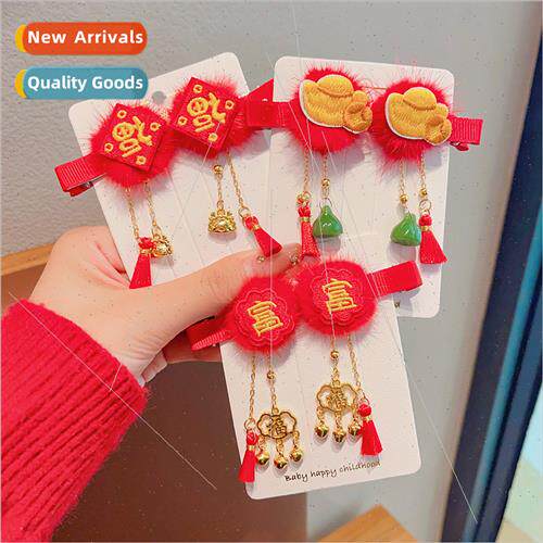 Children jewelry tassel flowers hair accessories hair clips