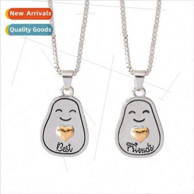 new letters best firends good friends heart necklace creativ