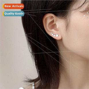 Zhang Zifeng cold Basic simple Law female Genius earrings