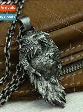 New Eagle Pendant Necklace Men Hip Hop Punk Jewelry Hallowee