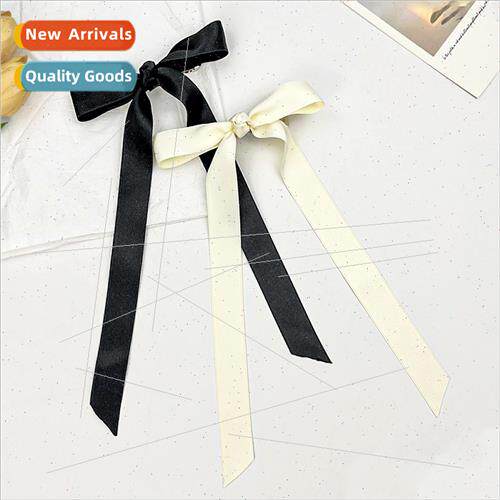 Ballet aesthetics knotted bow ribbon hair clips French girls