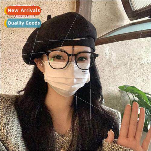 Octagonal cap female fall winter tweed Japanese  gas beret s