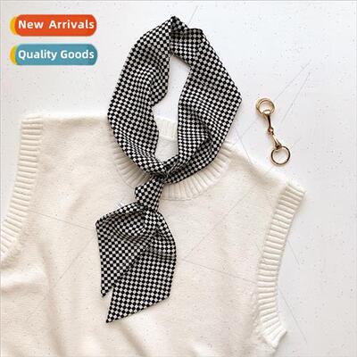 Korea Dongdaemun small silk scarf female thousands birds pla