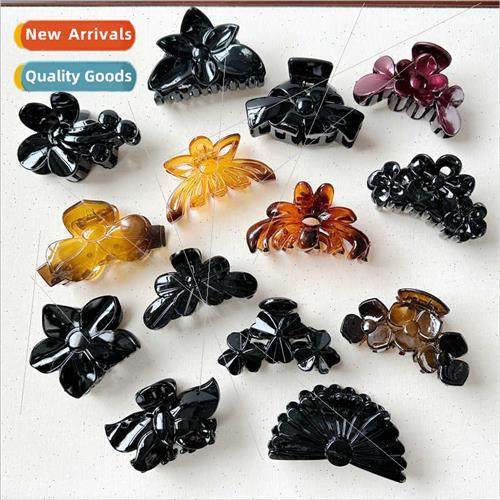 large flowers grab clip basic versatile women hair clips hol