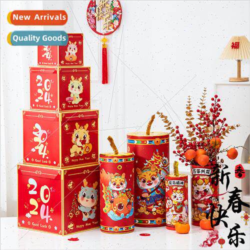 2024 firecracker ornaments  decorative push head New Year sh