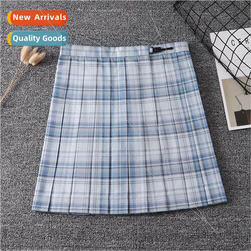 Japan JK skirt Ice & island plaid school unim skirt