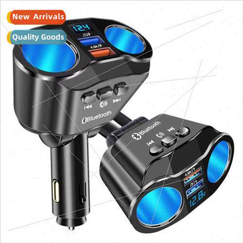 Dual USB dual cigarette lighter Bluetooth MP3 player can be