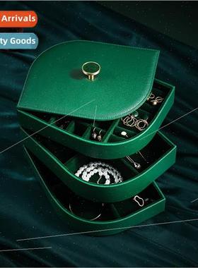 Multi-layer dustproof desktop jewelry storage box large capa