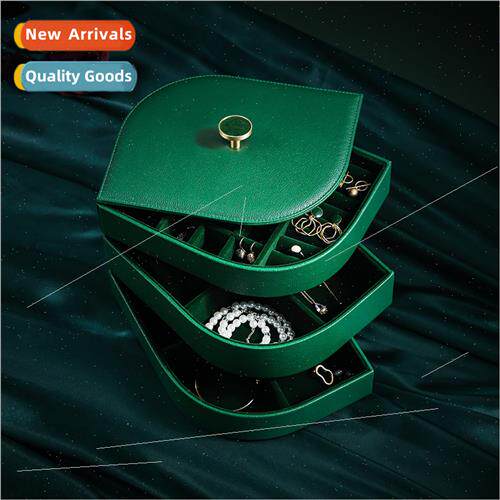 Multi-layer dustproof desktop jewelry storage box large capa
