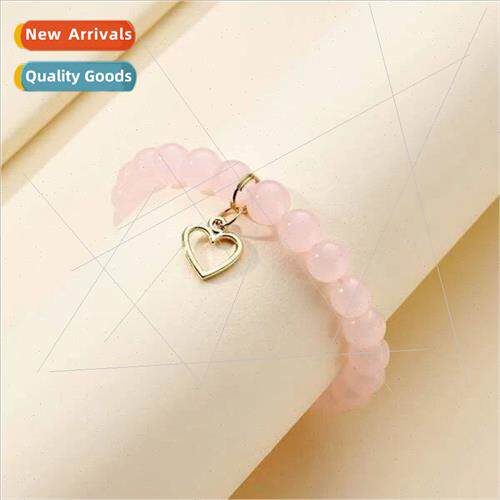 Jewelry new fashion high-class sense pink bracelet niche swe