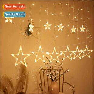 Decoration String ghts Pentagram Tent Curtain Camping Star