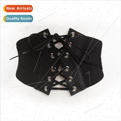 Vintage elastic cloth zipper tie waist seal women outwear de