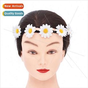 hairband flower bohemian sunflower Europe headdress daisy