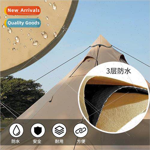 Outdoor three-layer Oxd cloth waterprosunscreen tent hat Ind