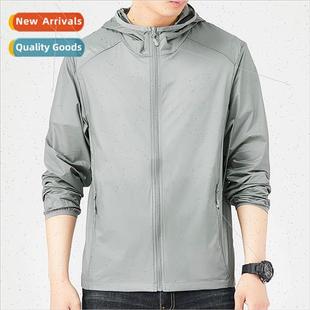 summer ultra thin Sunscreen ice men breathable silk clothing