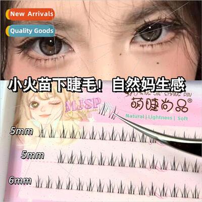 ttle Flame Lower Eyelash Ma Sang Natural ngle Cluster Segmen