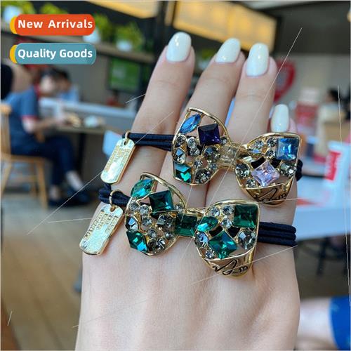 New crystal diamond head rope female tie ponytail ins hair c