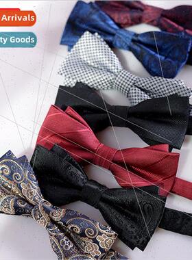 Korea bow tie men black red groom best man wedding wedding s