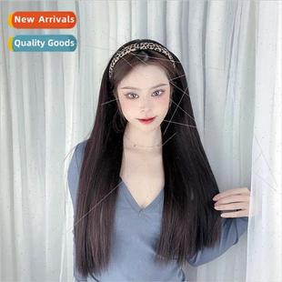 wig female lazy hair natural band daily New long