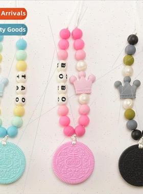 Best  Oreo Teether Necklace Food Grade licone Teether Teethi