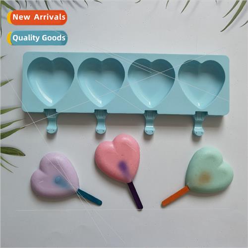 4-in-4 Love Ice Cream 486 licone Mold Dessert Ice Stick Ice