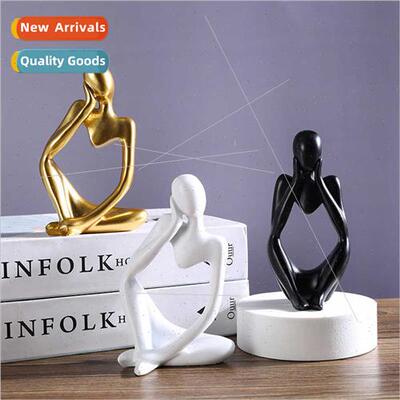 Thinking Man Character Ornament Home ving Room Study Office