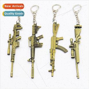 Jedi survival chicken  12cm gun model car keychain pendant s