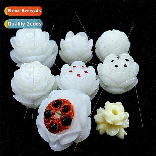 Imation whe jade bodhi lotus diy pendant women whe jade lotu