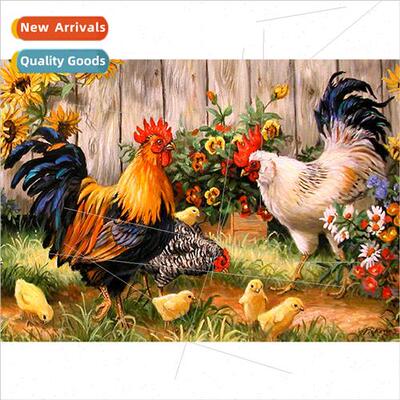 New hand-applied full diamond living room small home animal