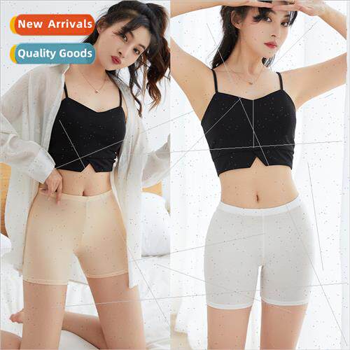 Summer ice silk safety pants anti-glare female -roll edge la