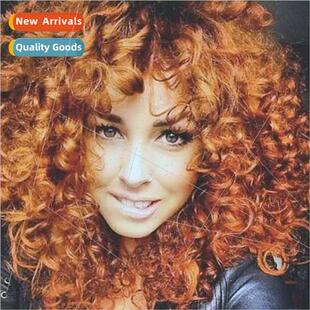 Wig head covering Europe fashion ladies bangs blonde small c