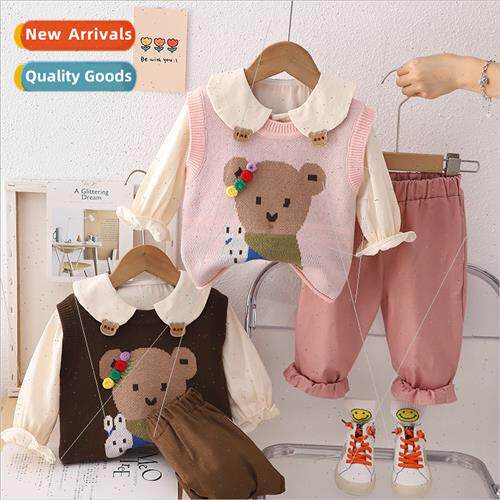 2309 girls fall su su 2023 new childrens knted undershirt th