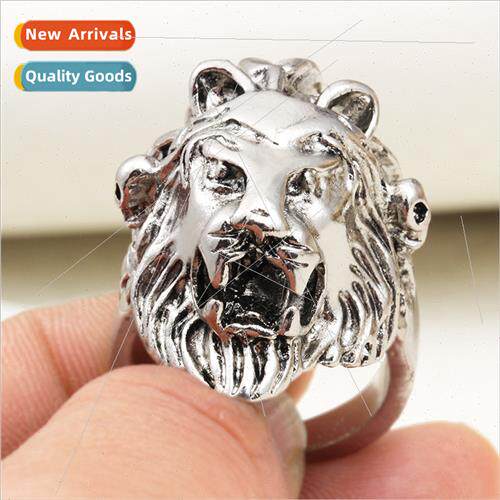 Vintage Men Personalized Hip Hop on Head Ring Creative Anima