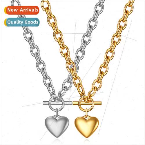 Europe ins simple popular OT buckle glossy love wh gold silv