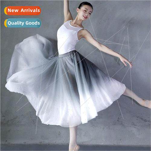 Adult dance practice clothes half-body sarong gradient soft