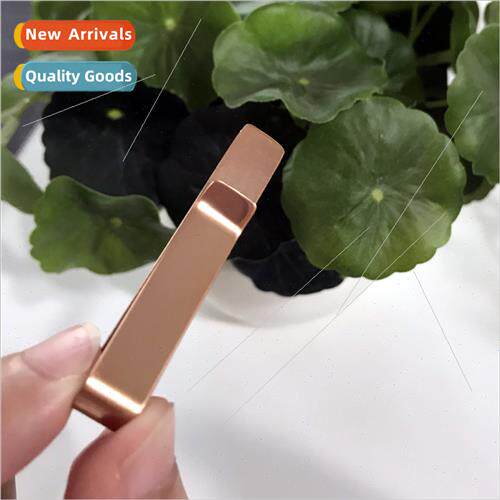 Rose gold shirt tie clip men Europe simple DIY personalized