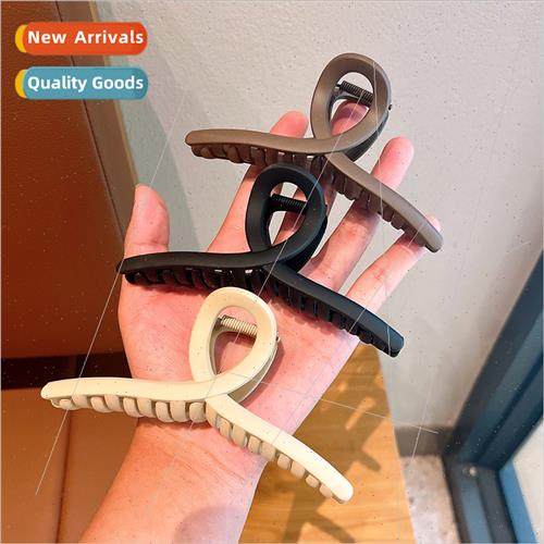 mple frosted disk hair grab clip large hair volume female ba