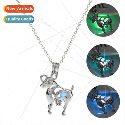 Europe will glow hollow sheep pendant necklace glow-in-the-d