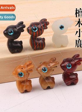 Rosewood ebony deer accessories ornaments cute cute deer han