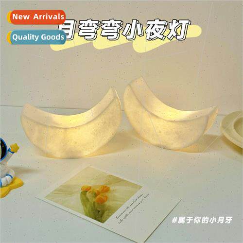 led cartoon night light moon ins creative dormory bedroom be