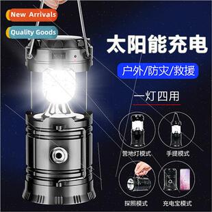 Solar LED searchlight strong light rechargeable portable por