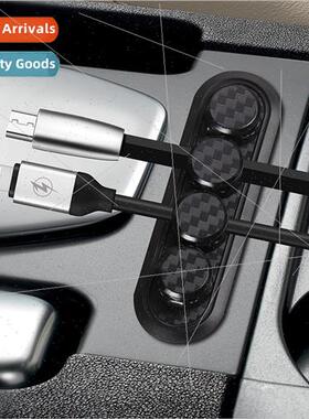Carbon fiber texture magnetic cable organizer cable clamp da