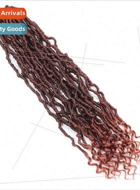 20inch Goddess Nu Locs Crochet Hair Earthworm Curly Long Cur